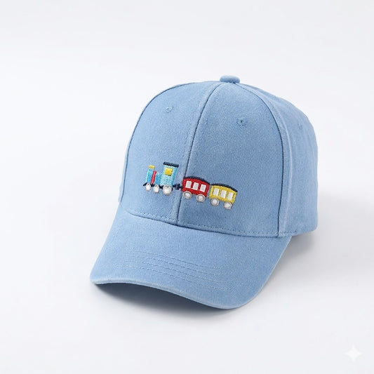 Blue Train Baseball Cap