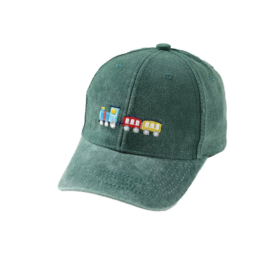 Green Train Baseball Cap