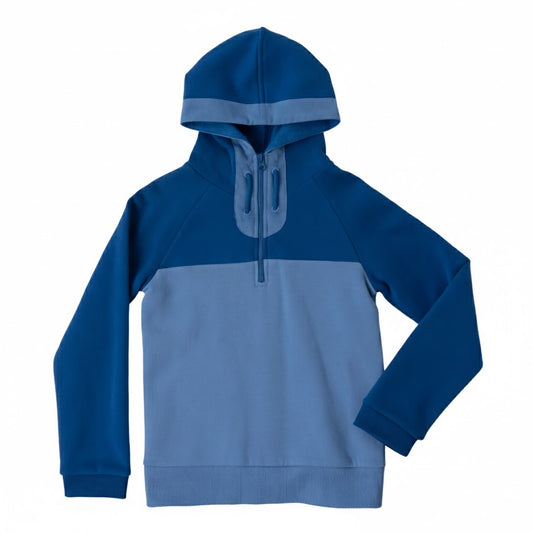 Color Block Half-Zip Hoodie