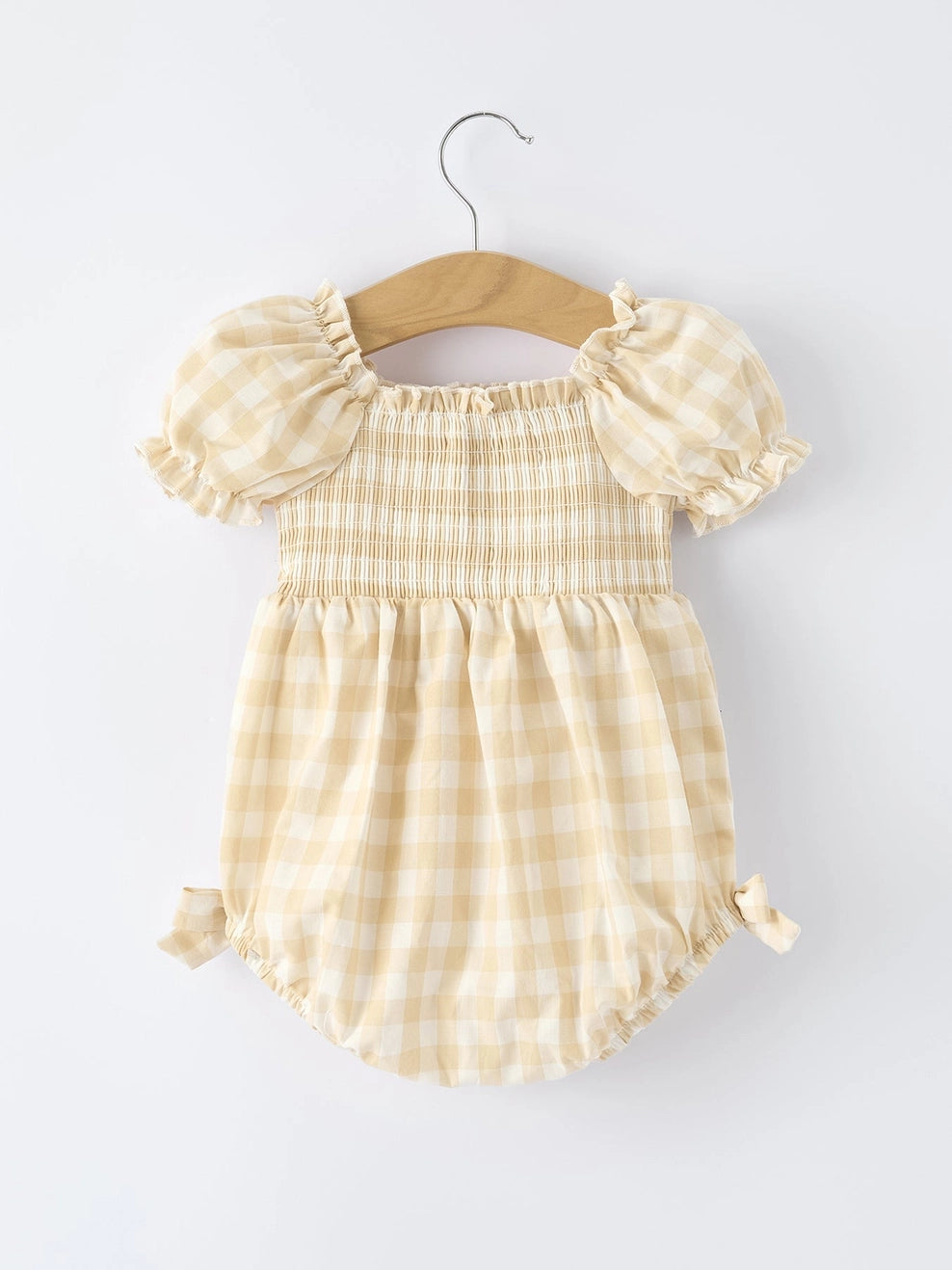Gingham & Bow Romper