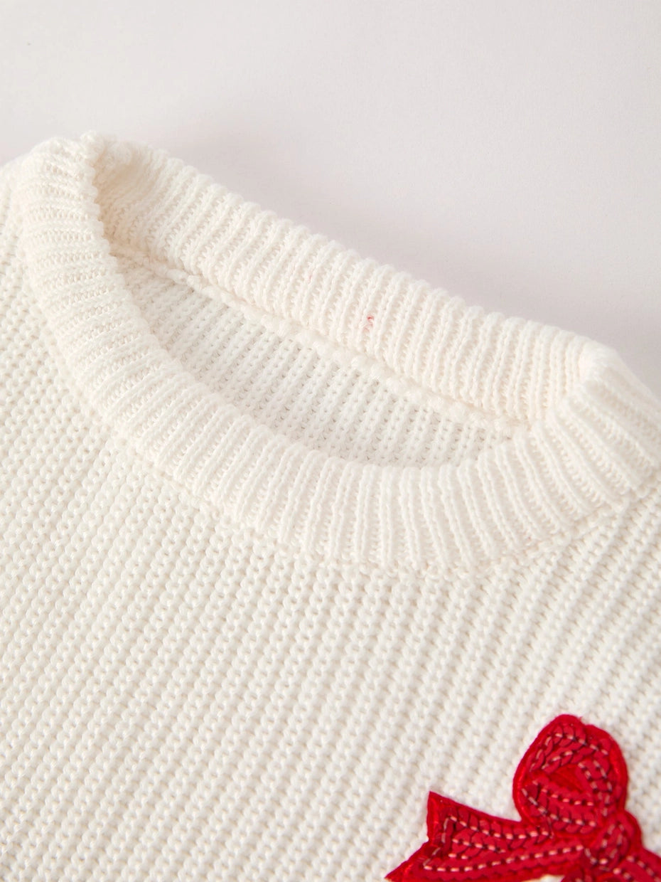 Sequin Bow Sweater