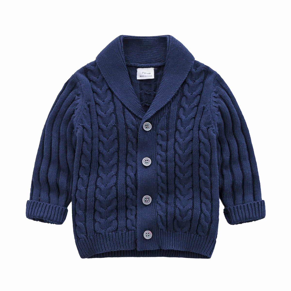 Navy Cable Knit Sweater