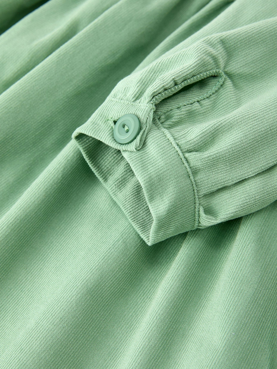 Smocked Floral Peter Pan Collar Dress