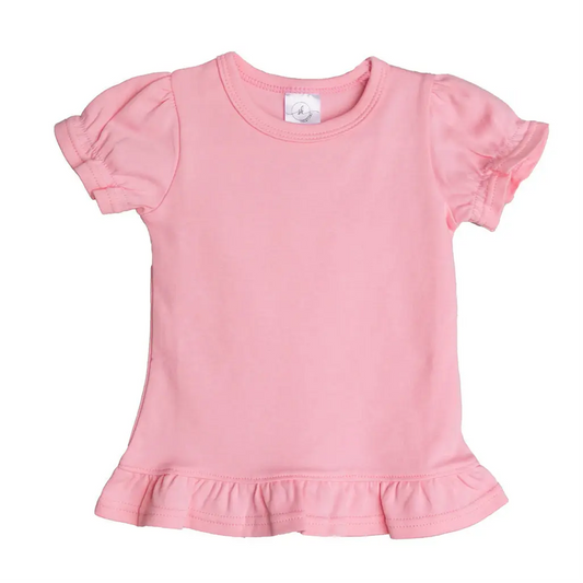 100% Cotton Willow Tee-Pink