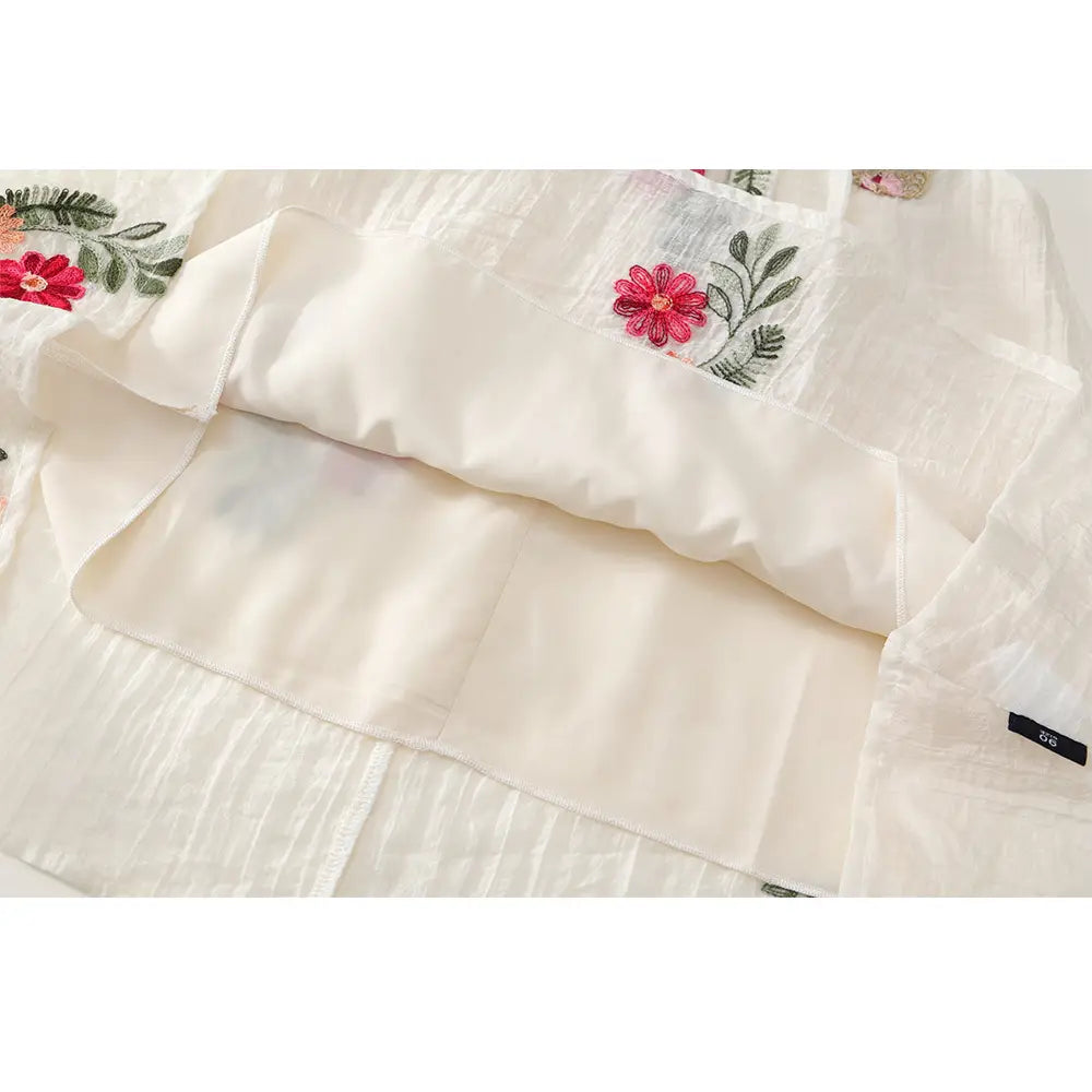 Embroidered Sleeveless Dress